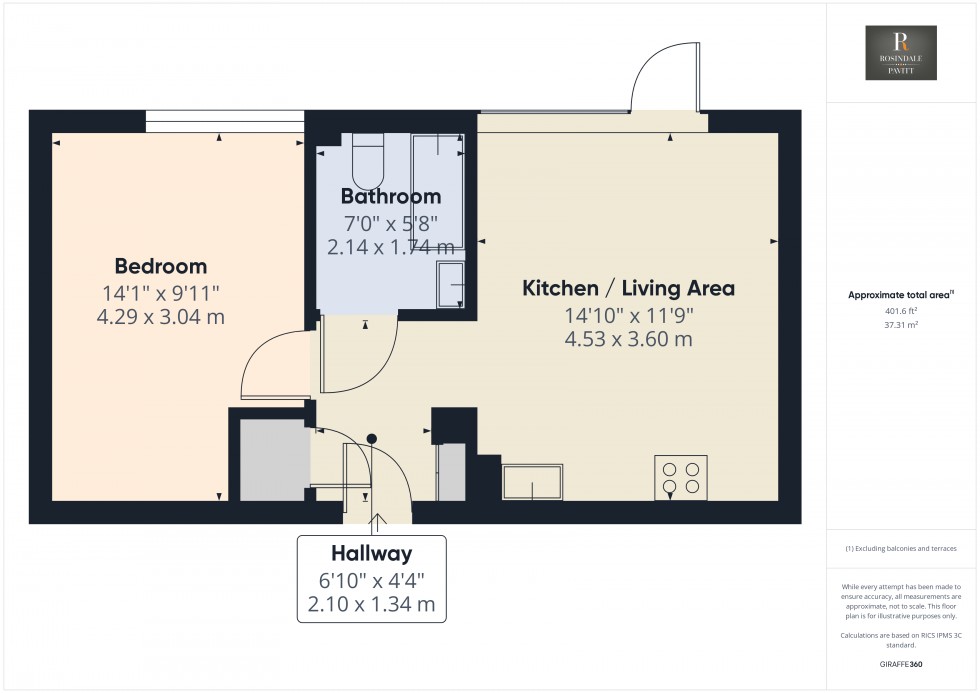 Floorplan for Hackbridge, Mitcham/ Hackbridge